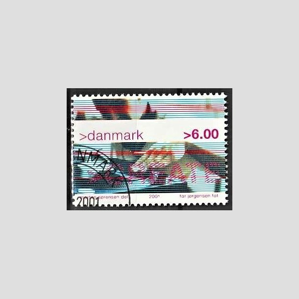 FRIMRKER DANMARK | 2001 - AFA 1289 - Ungdomskultur - 6,00 Kr. CREATE - Pnt Stemplet