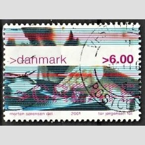 FRIMRKER DANMARK | 2001 - AFA 1289 - Ungdomskultur - 6,00 Kr. CREATE - Pnt Stemplet