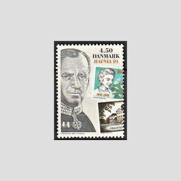 FRIMRKER DANMARK | 2001 - AFA 1295 - HAFNIA 01. - 4,50 Kr. Kong Frederik IX - Pnt Stemplet