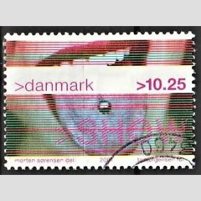 FRIMRKER DANMARK | 2001 - AFA 1290 - Ungdomskultur - 10,25 Kr. SHOW - Pnt Stemplet