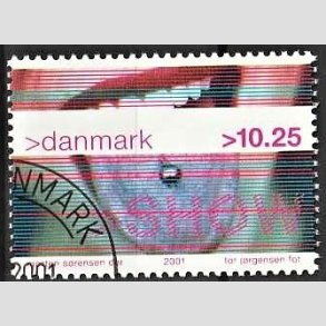 FRIMRKER DANMARK | 2001 - AFA 1290 - Ungdomskultur - 10,25 Kr. SHOW - Pnt Stemplet