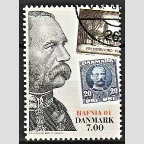 FRIMRKER DANMARK | 2001 - AFA 1297 - HAFNIA 01. - 7,00 Kr. Kong Christian IX - Pnt Stemplet