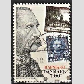 FRIMRKER DANMARK | 2001 - AFA 1297 - HAFNIA 01. - 7,00 Kr. Kong Christian IX - Pnt Stemplet