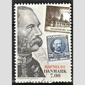 FRIMRKER DANMARK | 2001 - AFA 1297 - HAFNIA 01. - 7,00 Kr. Kong Christian IX - Pnt Stemplet
