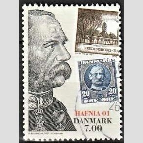 FRIMRKER DANMARK | 2001 - AFA 1297 - HAFNIA 01. - 7,00 Kr. Kong Christian IX - Pnt Stemplet