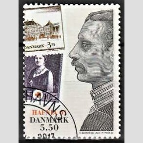 FRIMRKER DANMARK | 2001 - AFA 1296 - HAFNIA 01. - 5,50 Kr. Kong Christian X - Pnt Stemplet