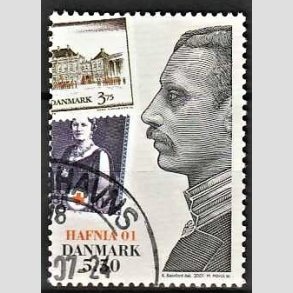 FRIMRKER DANMARK | 2001 - AFA 1296 - HAFNIA 01. - 5,50 Kr. Kong Christian X - Pnt Stemplet