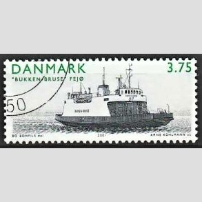 FRIMRKER DANMARK | 2001 - AFA 1299 - frger - 3,75 Kr. Bukken-Bruse - Pnt Stemplet