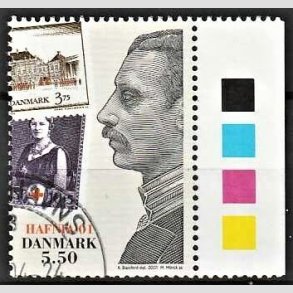 FRIMRKER DANMARK | 2001 - AFA 1296 - HAFNIA 01. - 5,50 Kr. Kong Christian X - Pnt Stemplet