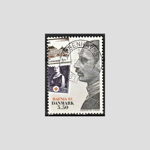 FRIMRKER DANMARK | 2001 - AFA 1296 - HAFNIA 01. - 5,50 Kr. Kong Christian X - Pnt Stemplet