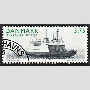 FRIMRKER DANMARK | 2001 - AFA 1299 - frger - 3,75 Kr. Bukken-Bruse - Pnt Stemplet