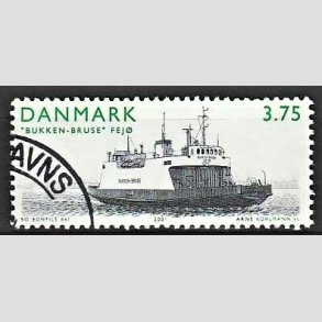 FRIMRKER DANMARK | 2001 - AFA 1299 - frger - 3,75 Kr. Bukken-Bruse - Pnt Stemplet