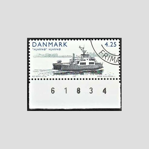 FRIMRKER DANMARK | 2001 - AFA 1301 - frger - 4,25 Kr. Hjarn - Pnt Stemplet