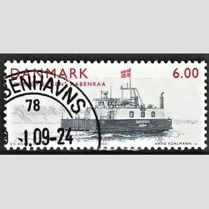 FRIMRKER DANMARK | 2001 - AFA 1302 - frger - 6,00 Kr. Barsfrgen - Pnt Stemplet