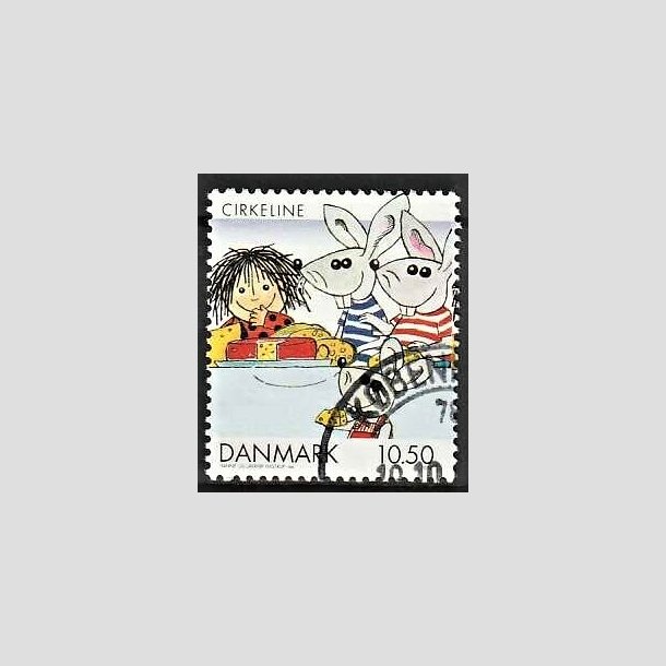 FRIMRKER DANMARK | 2002 - AFA 1310 - Danske tegneserier for brn - 10,50 Kr. Cirkeline - Pnt Stemplet