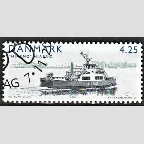 FRIMRKER DANMARK | 2001 - AFA 1301 - frger - 4,25 Kr. Hjarn - Pnt Stemplet