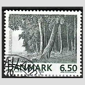 FRIMRKER DANMARK | 2002 - AFA 1317 - Landskabsbilleder - 6,50 Kr. Langeland - Pnt Stemplet