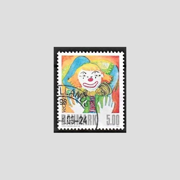 FRIMRKER DANMARK | 2002 - AFA 1320 - Europamrker. Cirkus - 5,00 Kr. flerfarvet - Pnt Stemplet