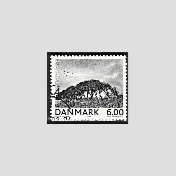 FRIMRKER DANMARK | 2002 - AFA 1316 - Landskabsbilleder - 6,00 Kr. Vestjylland - Pnt Stemplet