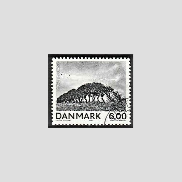 FRIMRKER DANMARK | 2002 - AFA 1316 - Landskabsbilleder - 6,00 Kr. Vestjylland - Pnt Stemplet