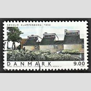 FRIMRKER DANMARK | 2002 - AFA 1336 - Danske boliger I. - 9,00 Kr. Sholm - Pnt Stemplet
