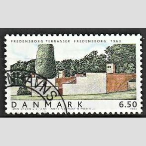 FRIMRKER DANMARK | 2002 - AFA 1335 - Danske Boliger I. - 6,50 Kr. Fredensborg terrasser - Pnt Stemplet 