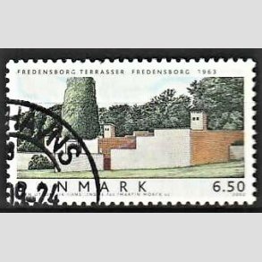 FRIMRKER DANMARK | 2002 - AFA 1335 - Danske Boliger I. - 6,50 Kr. Fredensborg terrasser - Pnt Stemplet 
