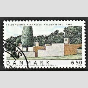 FRIMRKER DANMARK | 2002 - AFA 1335 - Danske Boliger I. - 6,50 Kr. Fredensborg terrasser - Pnt Stemplet 