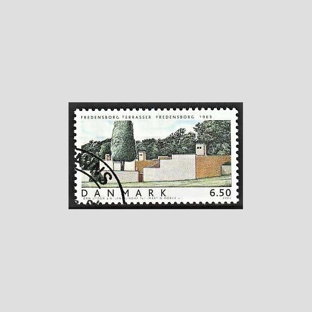 FRIMRKER DANMARK | 2002 - AFA 1335 - Danske Boliger I. - 6,50 Kr. Fredensborg terrasser - Pnt Stemplet 