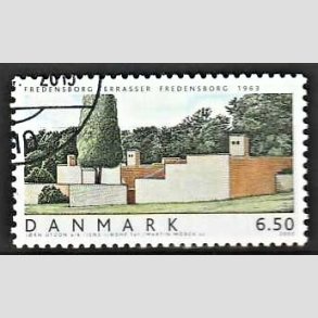 FRIMRKER DANMARK | 2002 - AFA 1335 - Danske Boliger I. - 6,50 Kr. Fredensborg terrasser - Pnt Stemplet 