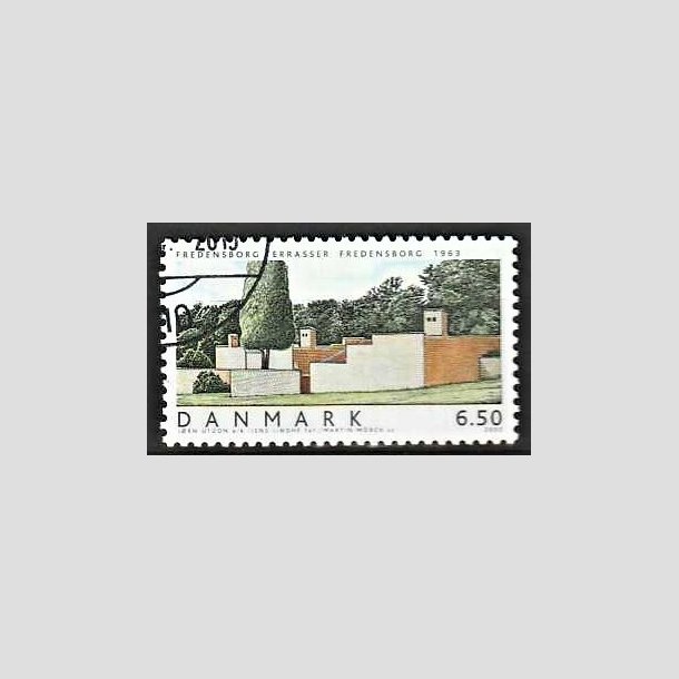 FRIMRKER DANMARK | 2002 - AFA 1335 - Danske Boliger I. - 6,50 Kr. Fredensborg terrasser - Pnt Stemplet 