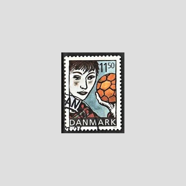 FRIMRKER DANMARK | 2002 - AFA 1345 - Sport og ungdom - 11,50 Kr. Hndbold - Pnt Stemplet