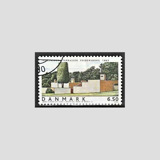 FRIMRKER DANMARK | 2002 - AFA 1335 - Danske Boliger I. - 6,50 Kr. Fredensborg terrasser - Pnt Stemplet 