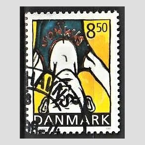 FRIMRKER DANMARK | 2002 - AFA 1344 - Sport og ungdom - 8,50 Kr. Atletik - Pnt Stemplet