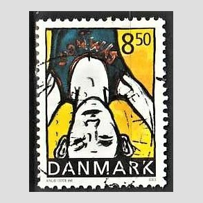 FRIMRKER DANMARK | 2002 - AFA 1344 - Sport og ungdom - 8,50 Kr. Atletik - Pnt Stemplet