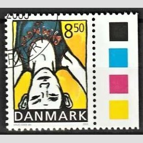 FRIMRKER DANMARK | 2002 - AFA 1344 - Sport og ungdom - 8,50 Kr. Atletik - Pnt Stemplet