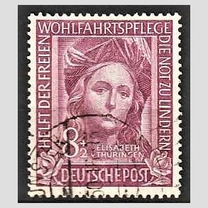 FRIM�RKER VESTTYSKL. BUND: 1949 | AFA 1080 | Velg�renhedsm�rker - 8 + 2 pf. - Stemplet