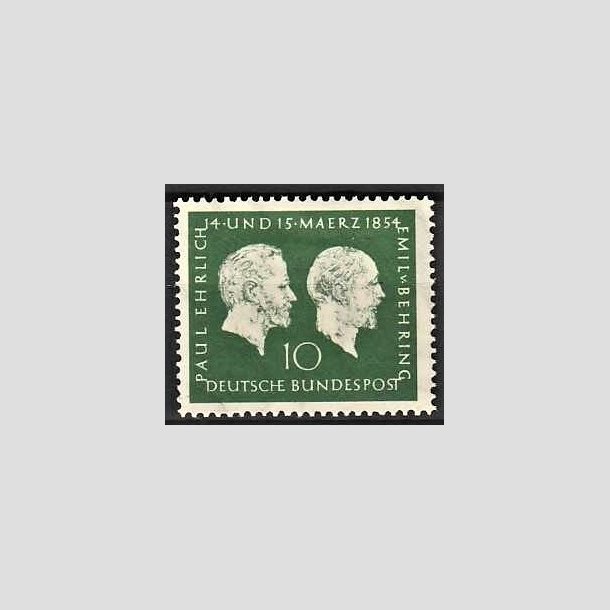 FRIMRKER VESTTYSKL. BUND: 1954 | AFA 1160 | 10 pf. grn - Ubrugt