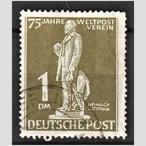 FRIM�RKER VESTBERLIN: 1949 | AFA 40 | 1 dm olivengr�n - Stemplet