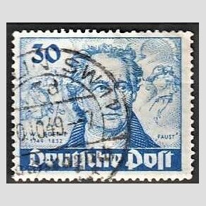 FRIM�RKER VESTBERLIN: 1949 | AFA 63 | 30 pf. bl� - Stemplet