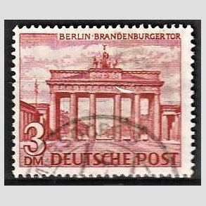 FRIM�RKER VESTBERLIN: 1949 | AFA 59 | 3 dm r�dlilla - Stemplet