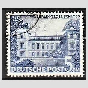 FRIM�RKER VESTBERLIN: 1949 | AFA 60 | 5 dm m�rkbl� - Stemplet