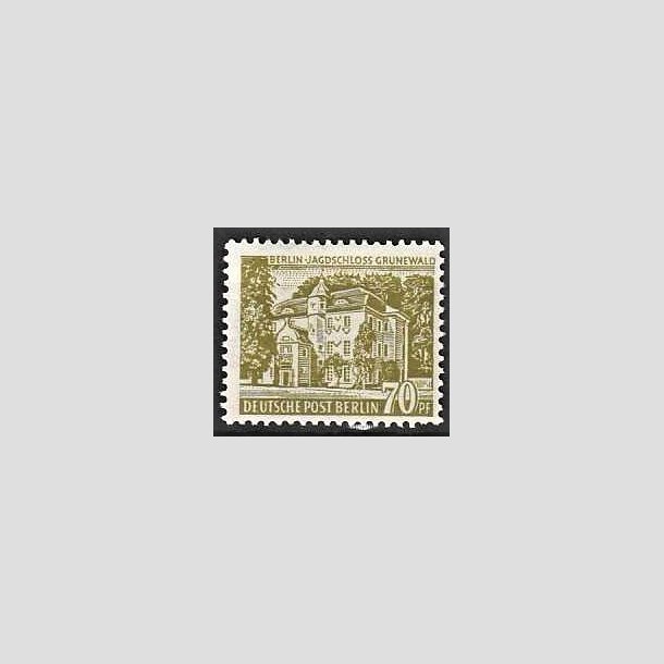 FRIMRKER VESTBERLIN: 1954 | AFA 124 | 70 pf. lysoliven - Ubrugt