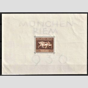 FRIM�RKER TYSK RIGE: 1936 | AFA 616 | Brune b�nd miniark - Ubrugt