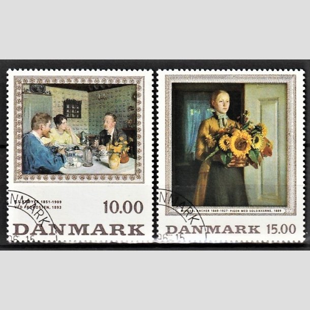 FRIMRKER DANMARK | 1996 - AFA 1131-32 - P.S Kryer mv. - 10,00 + 15,00 kr. flerfarvet i st - Pnt Stemplet