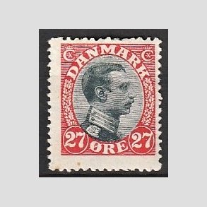 FRIMRKER DANMARK | 1918-20 - AFA 102 - Chr. X 27 re rd/sort - Ubrugt