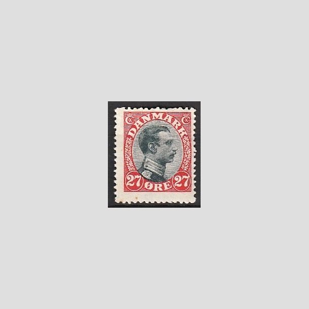 FRIMRKER DANMARK | 1918-20 - AFA 102 - Chr. X 27 re rd/sort - Ubrugt