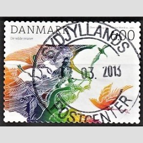 FRIM�RKER DANMARK | 2012 - AFA 1712 - H.C. Andersens eventyr - 6,00 Kr. flerfarvet - Pragt Stemplet