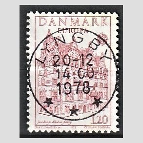 FRIM�RKER DANMARK | 1978 - AFA 658 - Europam�rker - 1,20 Kr. r�d - Pragt Stemplet Lyngby