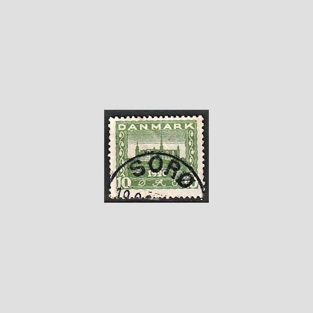 FRIMRKER DANMARK | 1921 - AFA 115 - Genforening 10 re grn - Lux Stemplet Sor